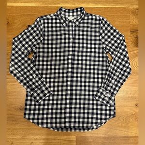 💚 J. Crew Women’s Navy/White Gingham Button Down 💚
